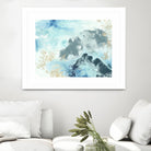 Aqua Wave Form I by June Erica Vess on GIANT ART - blue abstract