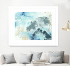 Aqua Wave Form I by June Erica Vess on GIANT ART - blue abstract