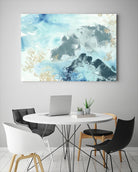 Aqua Wave Form I by June Erica Vess on GIANT ART - blue abstract