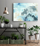 Aqua Wave Form I by June Erica Vess on GIANT ART - blue abstract