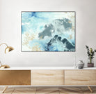 Aqua Wave Form I by June Erica Vess on GIANT ART - blue abstract