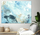 Aqua Wave Form II by June Erica Vess on GIANT ART - blue abstract