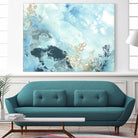 Aqua Wave Form II by June Erica Vess on GIANT ART - blue abstract