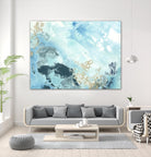Aqua Wave Form II by June Erica Vess on GIANT ART - blue abstract