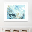 Aqua Wave Form II by June Erica Vess on GIANT ART - blue abstract