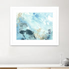 Aqua Wave Form II by June Erica Vess on GIANT ART - blue abstract