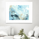 Aqua Wave Form II by June Erica Vess on GIANT ART - blue abstract