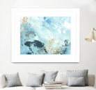 Aqua Wave Form II by June Erica Vess on GIANT ART - blue abstract