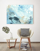 Aqua Wave Form II by June Erica Vess on GIANT ART - blue abstract