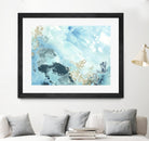 Aqua Wave Form II by June Erica Vess on GIANT ART - blue abstract