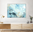 Aqua Wave Form II by June Erica Vess on GIANT ART - blue abstract