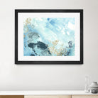 Aqua Wave Form II by June Erica Vess on GIANT ART - blue abstract