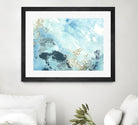 Aqua Wave Form II by June Erica Vess on GIANT ART - blue abstract