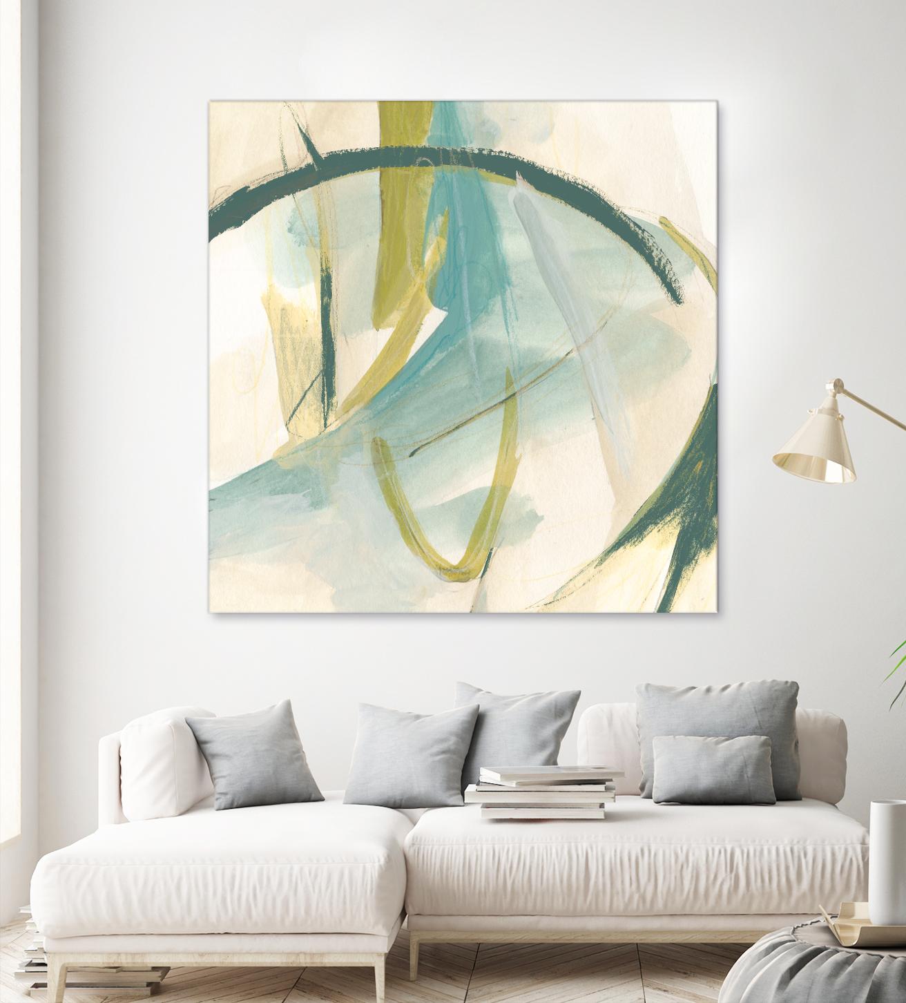 Vertigo Note I by June Erica Vess on GIANT ART - green abstract