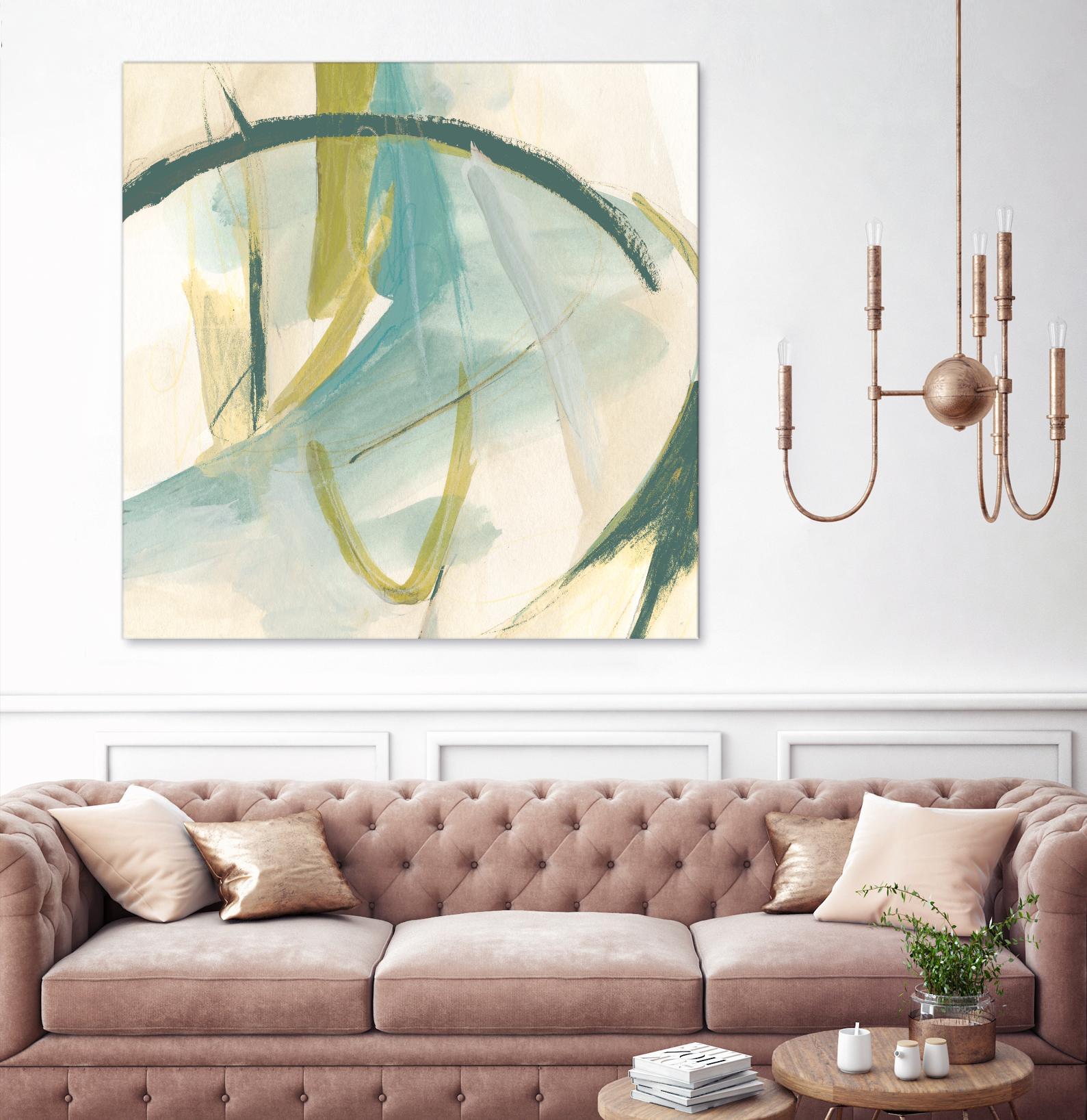 Vertigo Note I by June Erica Vess on GIANT ART - green abstract