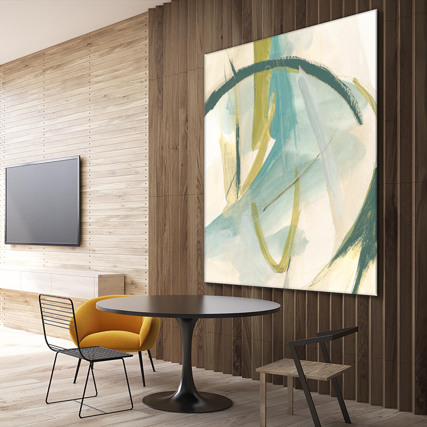 Vertigo Note I by June Erica Vess on GIANT ART - green abstract