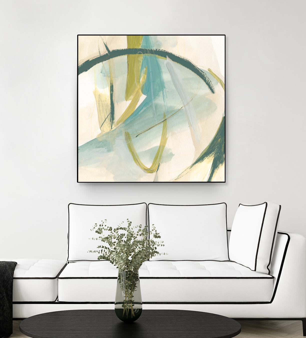 Vertigo Note I by June Erica Vess on GIANT ART - green abstract