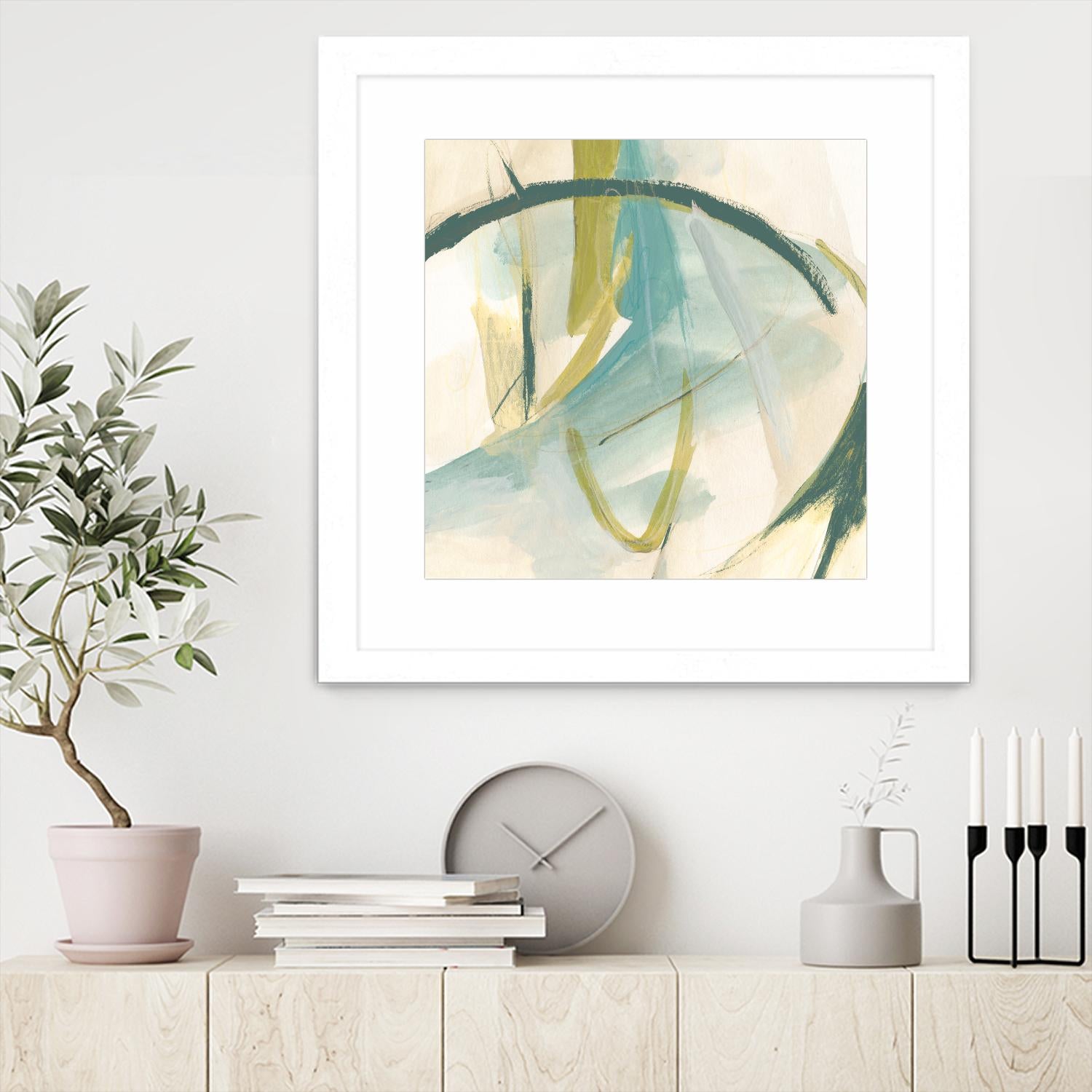 Vertigo Note I by June Erica Vess on GIANT ART - green abstract