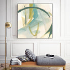 Vertigo Note I by June Erica Vess on GIANT ART - green abstract