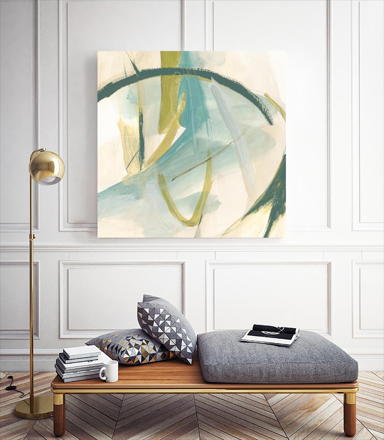 Vertigo Note I by June Erica Vess on GIANT ART - green abstract