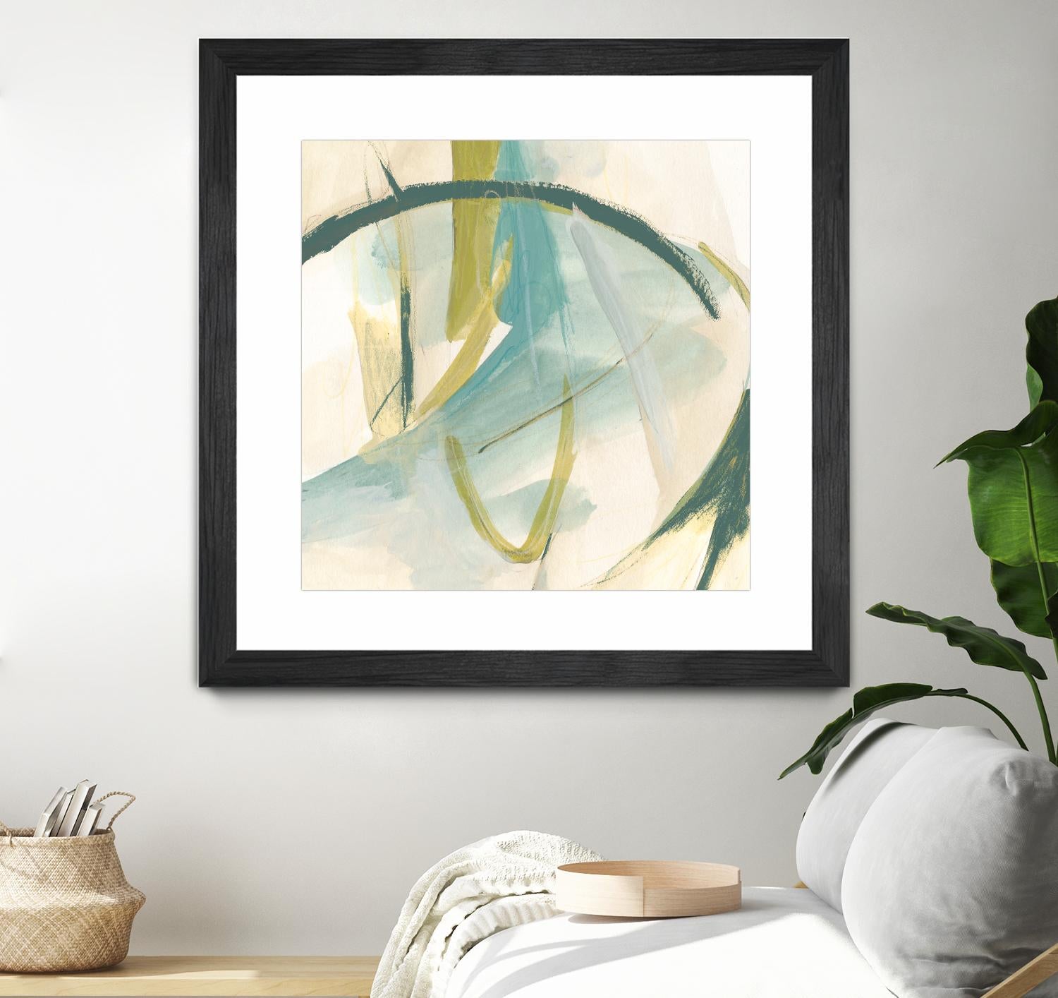 Vertigo Note I by June Erica Vess on GIANT ART - green abstract