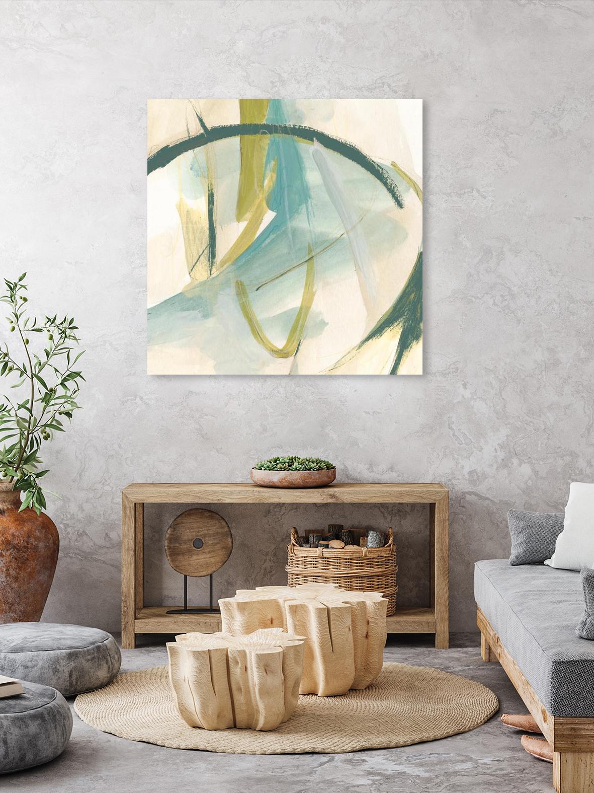 Vertigo Note I by June Erica Vess on GIANT ART - green abstract