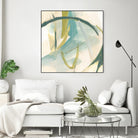 Vertigo Note I by June Erica Vess on GIANT ART - green abstract