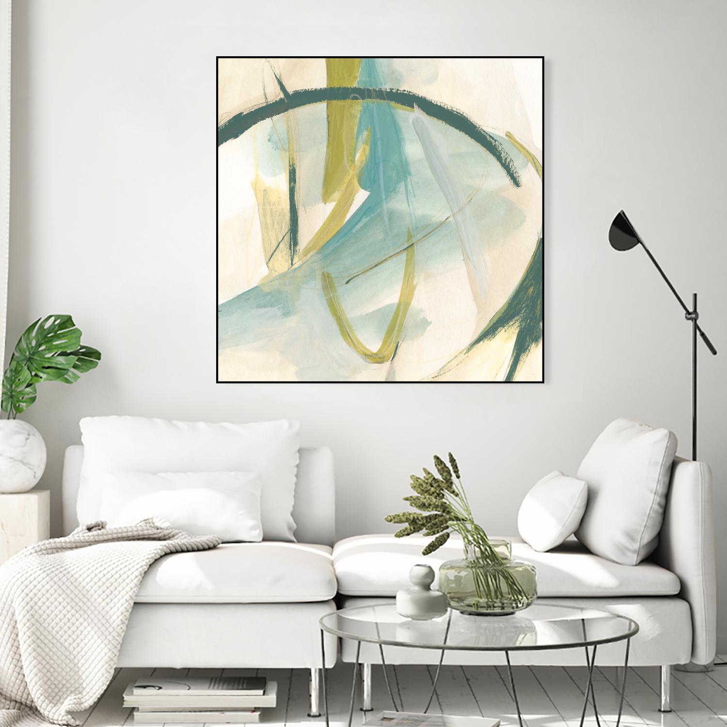 Vertigo Note I by June Erica Vess on GIANT ART - green abstract