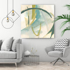 Vertigo Note I by June Erica Vess on GIANT ART - green abstract