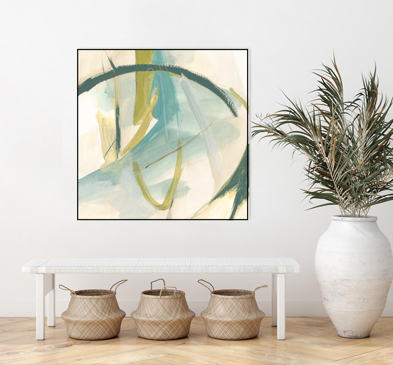 Vertigo Note I by June Erica Vess on GIANT ART - green abstract