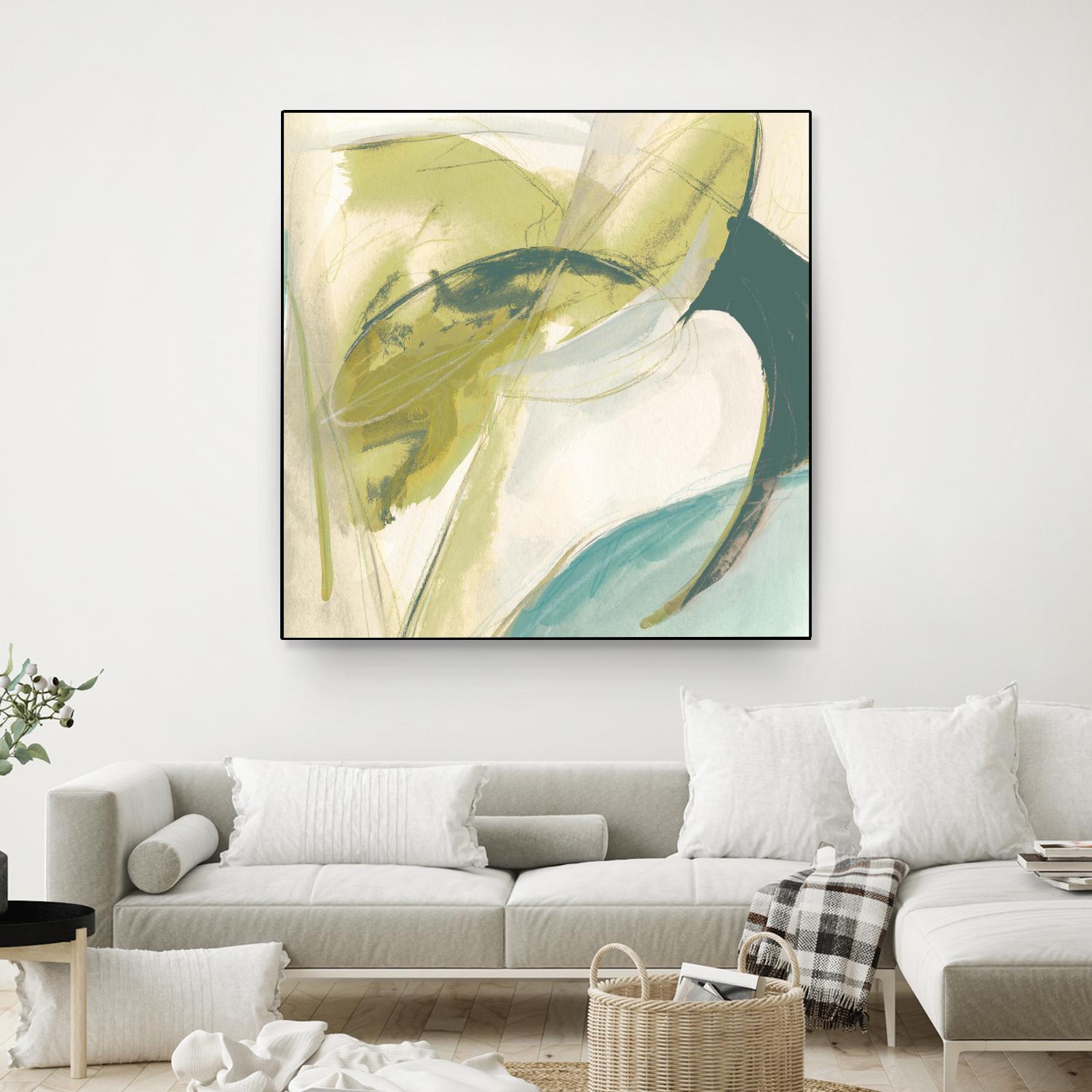 Vertigo Note II by June Erica Vess on GIANT ART - green abstract