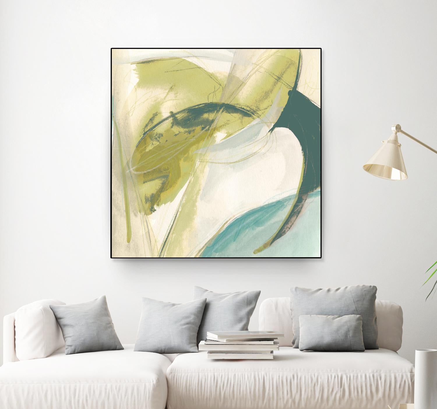 Vertigo Note II by June Erica Vess on GIANT ART - green abstract