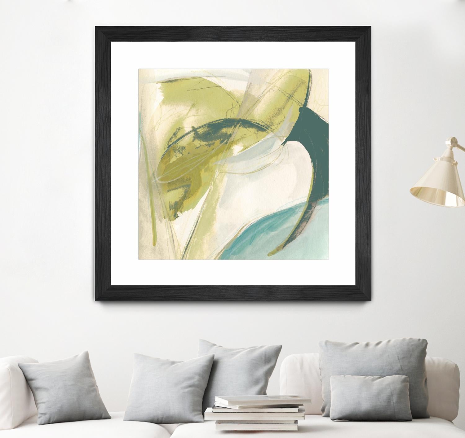 Vertigo Note II by June Erica Vess on GIANT ART - green abstract