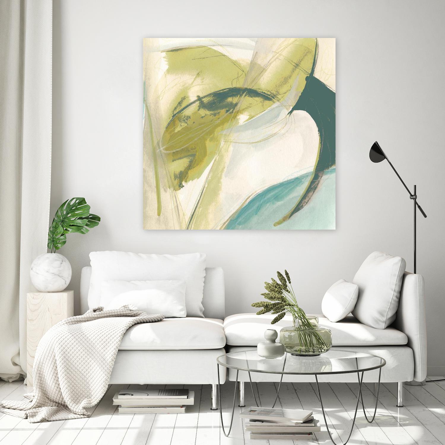 Vertigo Note II by June Erica Vess on GIANT ART - green abstract