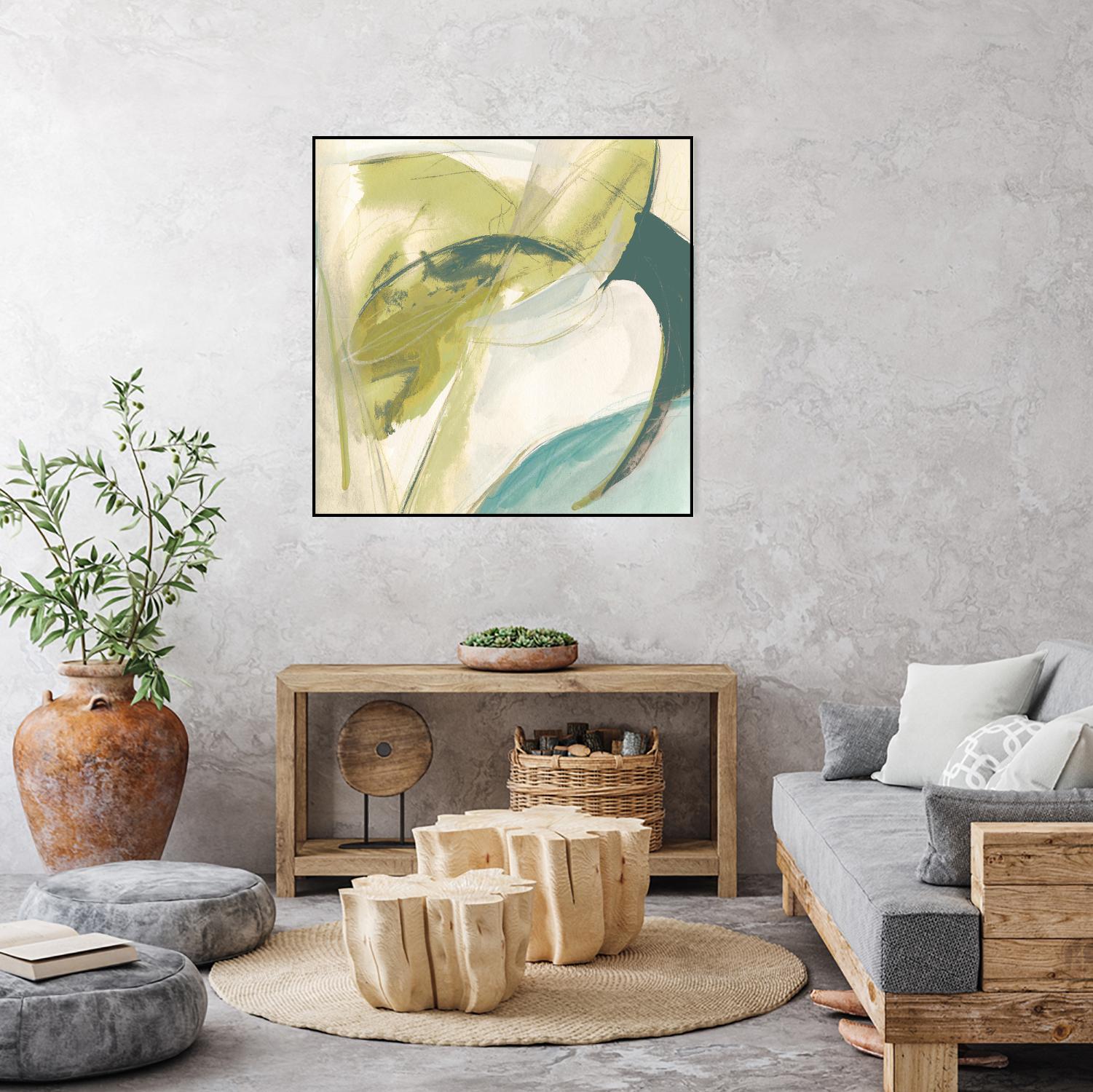 Vertigo Note II by June Erica Vess on GIANT ART - green abstract