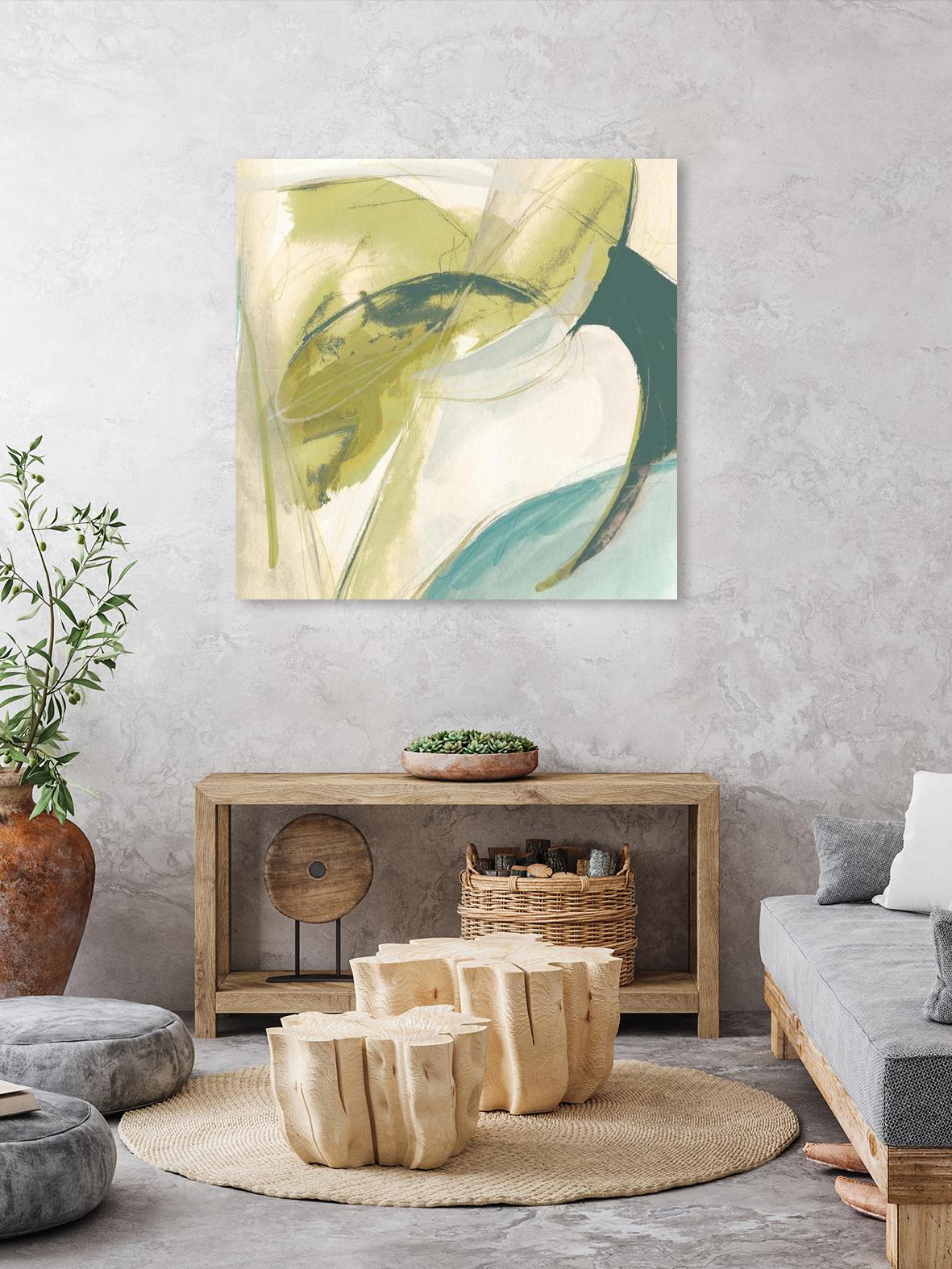 Vertigo Note II by June Erica Vess on GIANT ART - green abstract