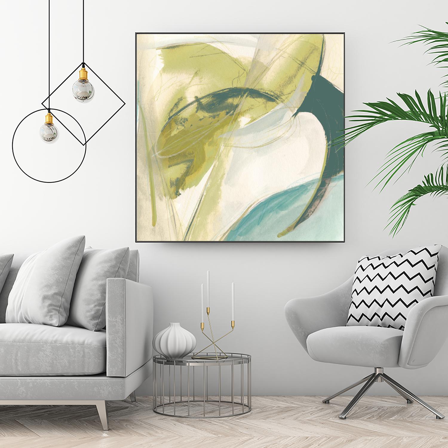 Vertigo Note II by June Erica Vess on GIANT ART - green abstract