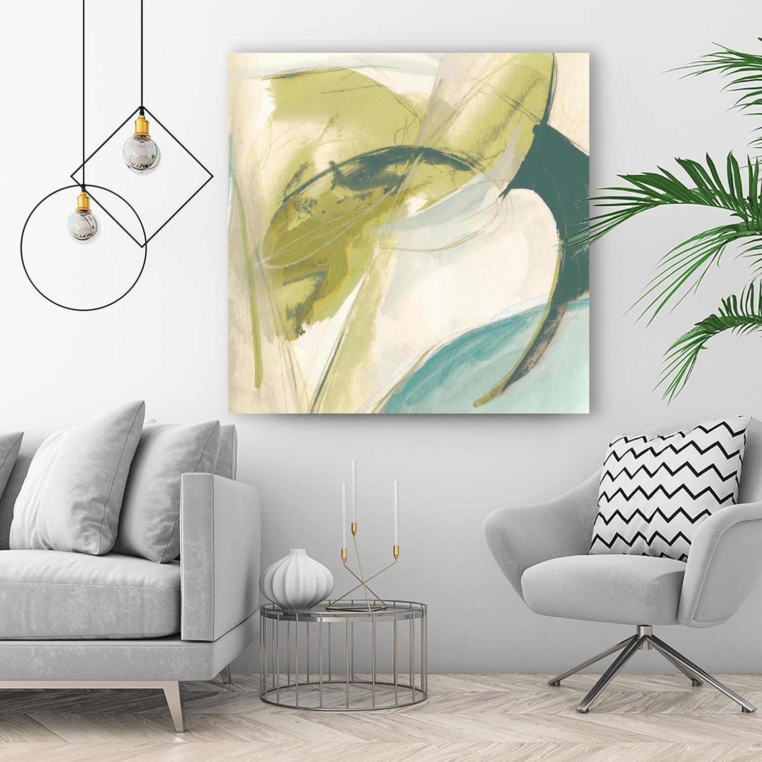 Vertigo Note II by June Erica Vess on GIANT ART - green abstract