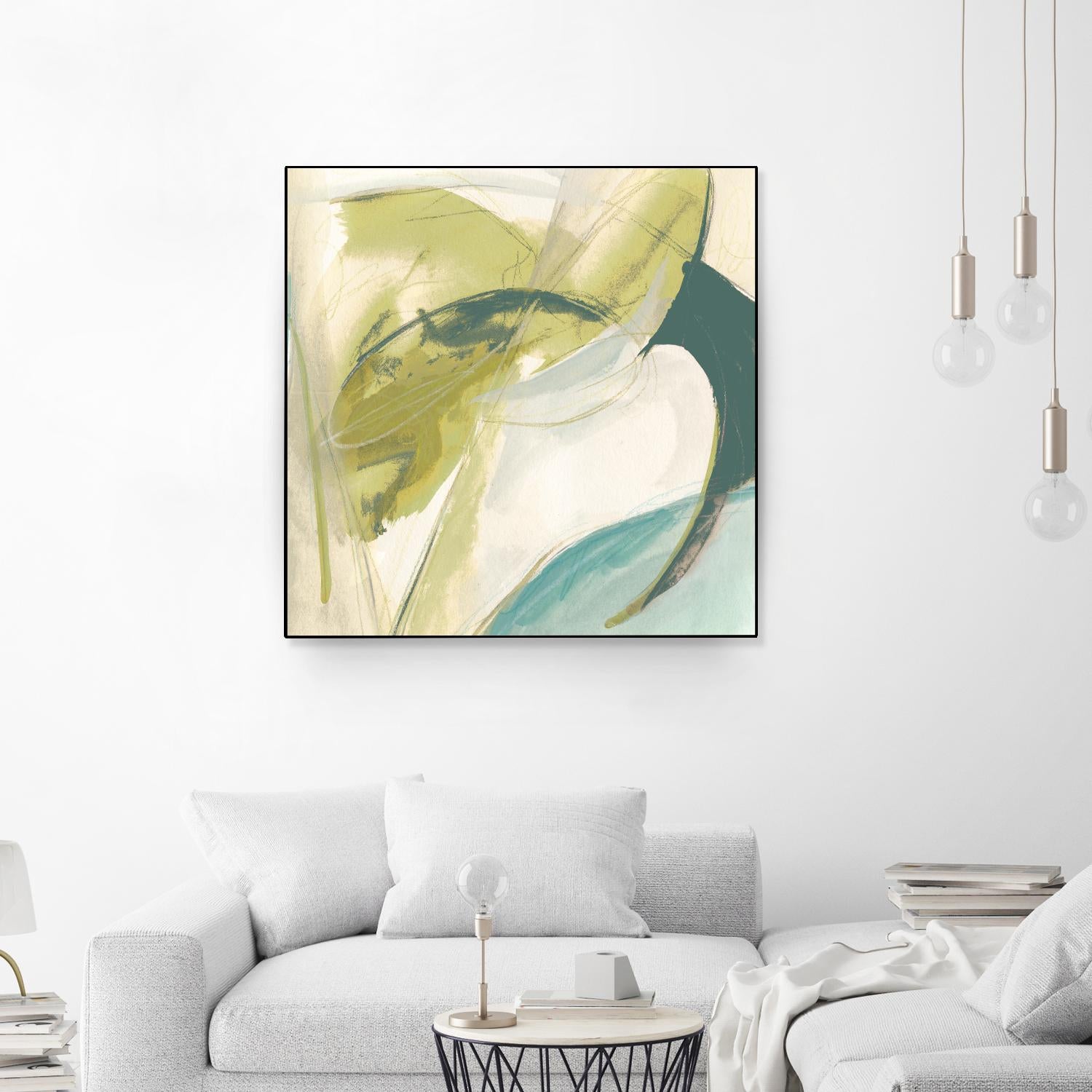 Vertigo Note II by June Erica Vess on GIANT ART - green abstract