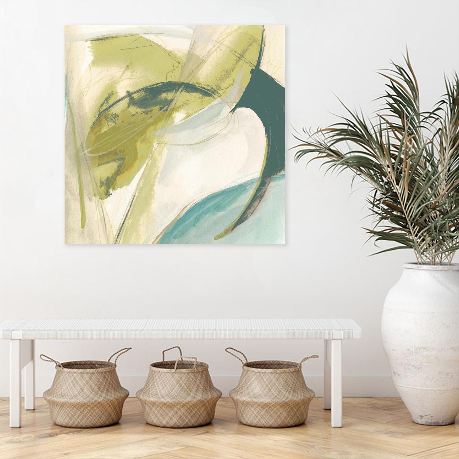 Vertigo Note II by June Erica Vess on GIANT ART - green abstract