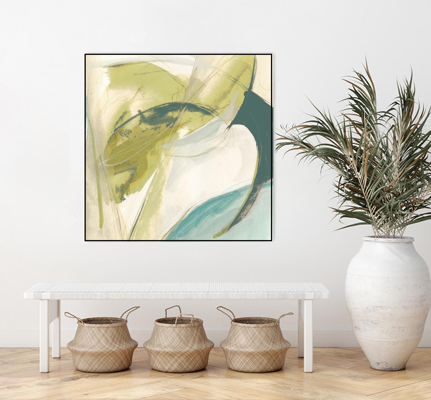 Vertigo Note II by June Erica Vess on GIANT ART - green abstract