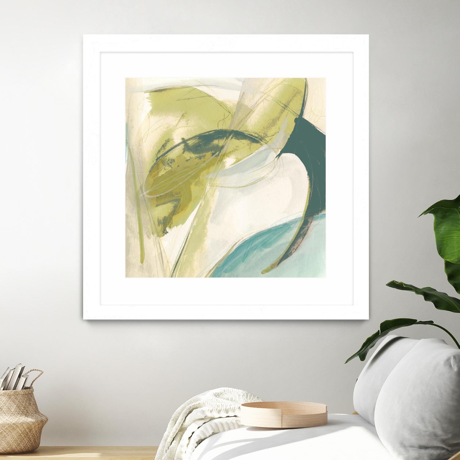 Vertigo Note II by June Erica Vess on GIANT ART - green abstract