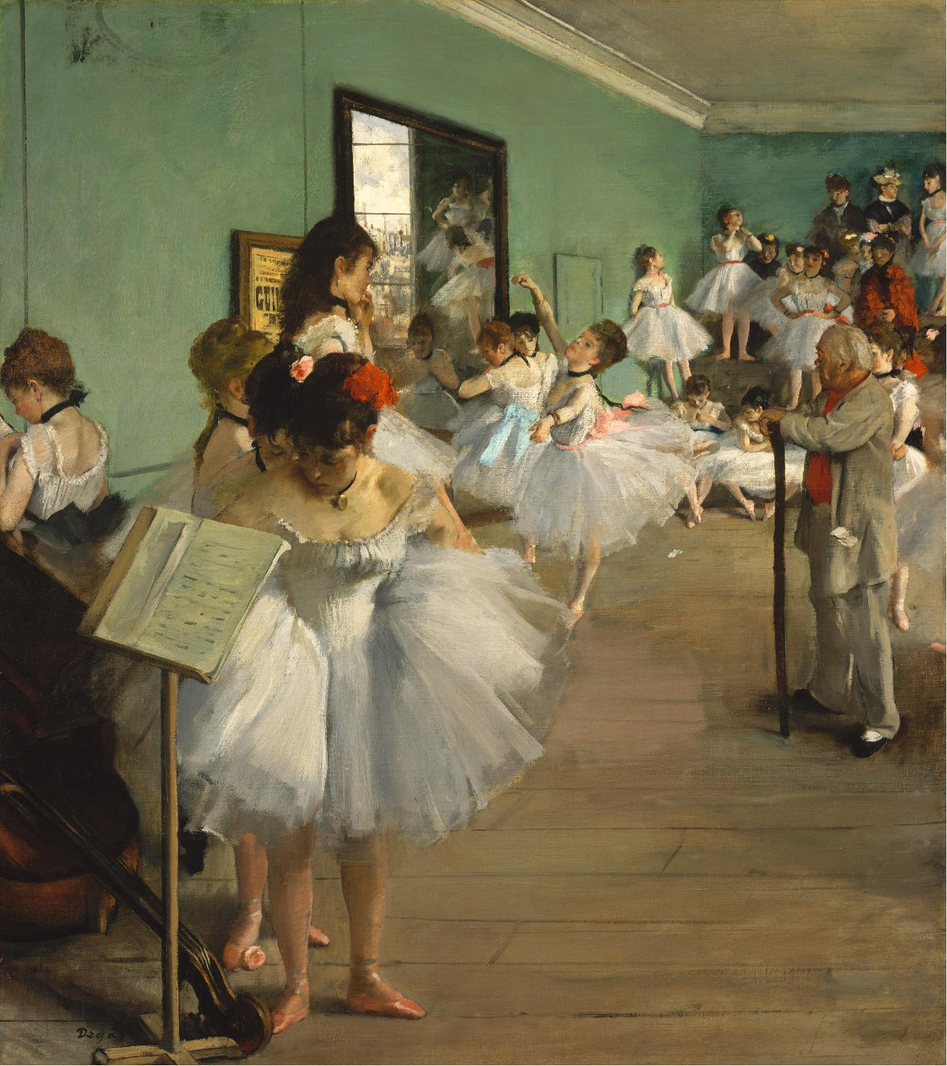 The Dance Class by Edgar Degas on GIANT ART - brown fashion