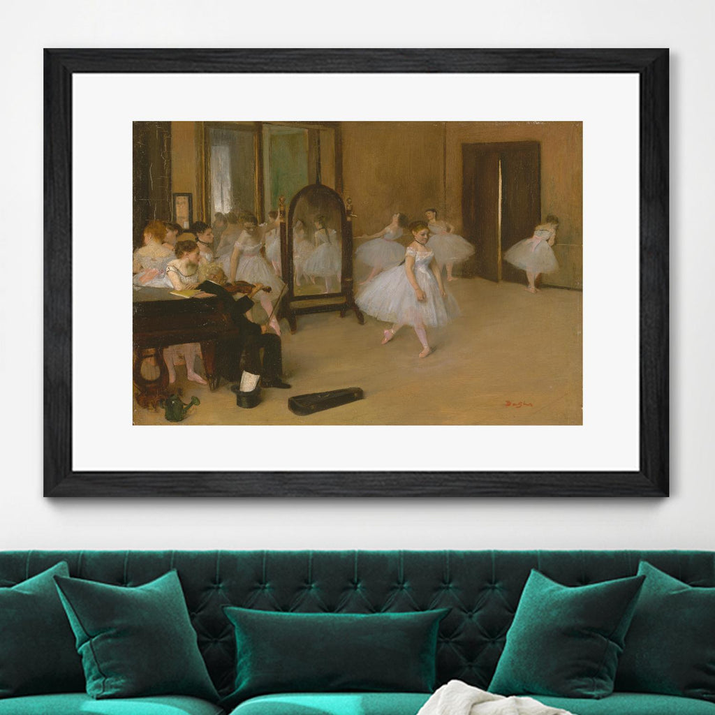 The Dancing Class by Edgar Degas on GIANT ART - brown fashion