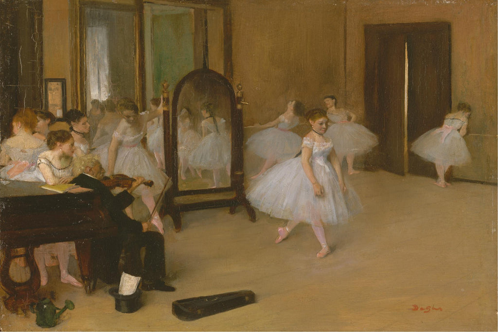 The Dancing Class by Edgar Degas on GIANT ART - brown fashion