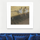 Dancers Practicing at the Barre by Edgar Degas on GIANT ART - brown fashion