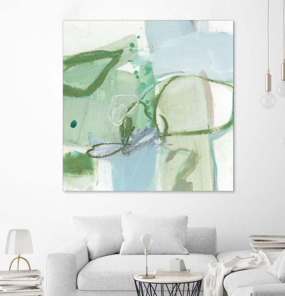 Olive I by Christina Long on GIANT ART - green abstract