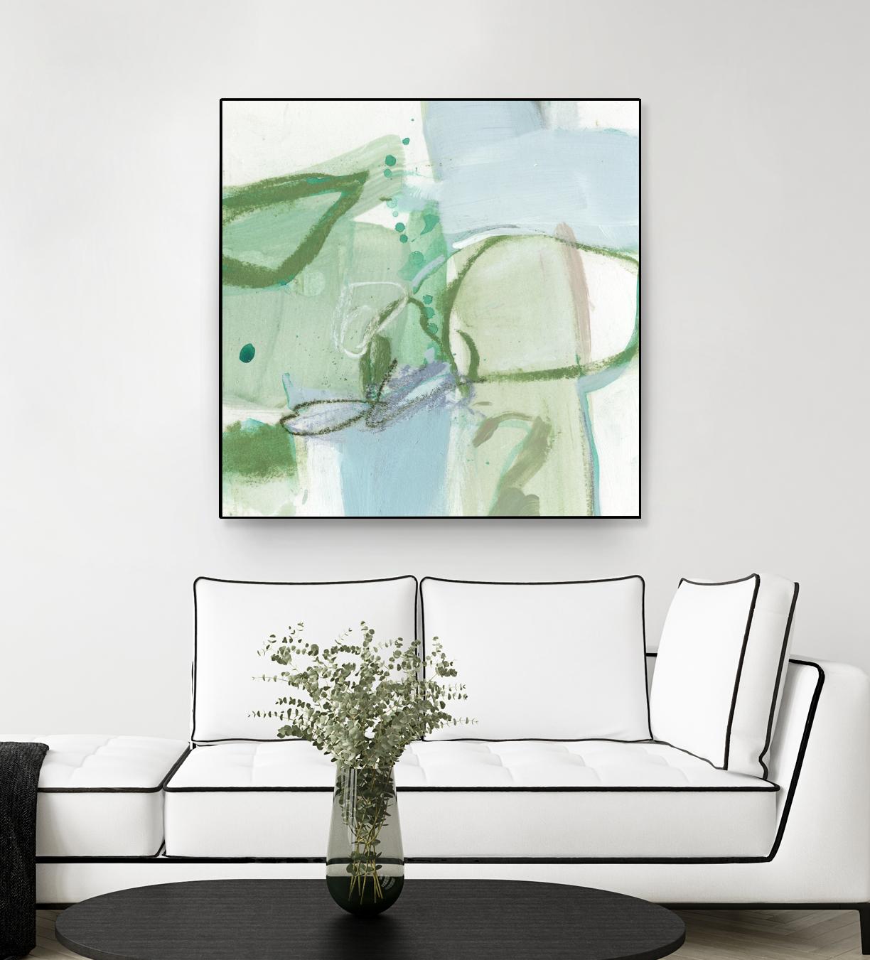 Olive I by Christina Long on GIANT ART - green abstract