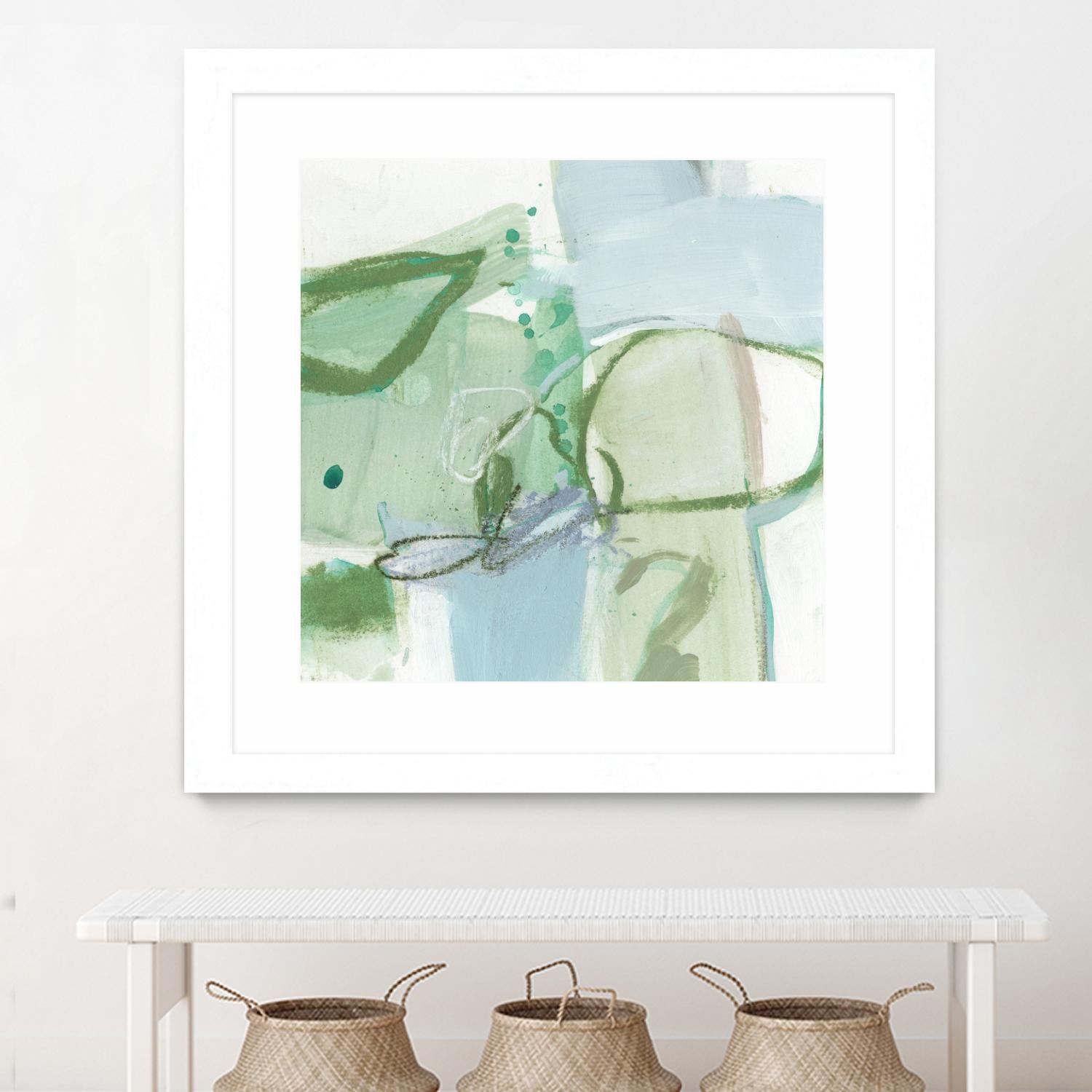 Olive I by Christina Long on GIANT ART - green abstract