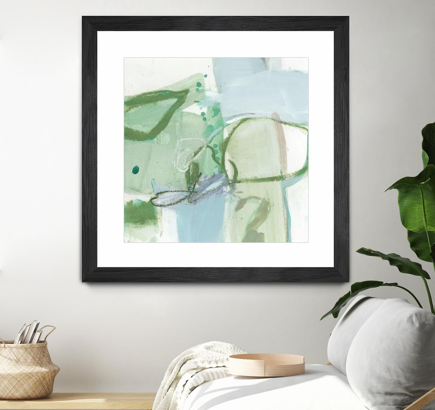 Olive I by Christina Long on GIANT ART - green abstract